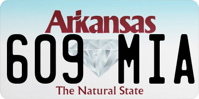 AR license plate 609MIA