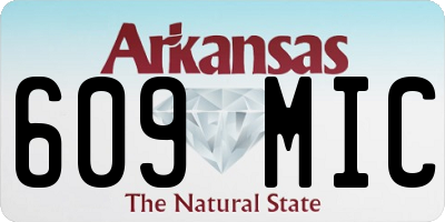 AR license plate 609MIC