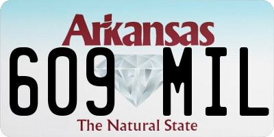 AR license plate 609MIL