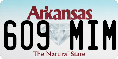 AR license plate 609MIM