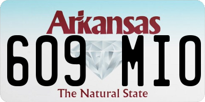 AR license plate 609MIO