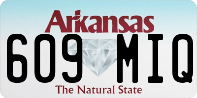 AR license plate 609MIQ