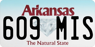 AR license plate 609MIS