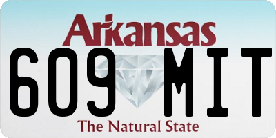 AR license plate 609MIT