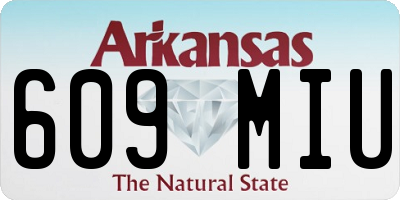 AR license plate 609MIU