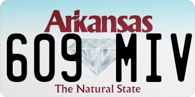 AR license plate 609MIV