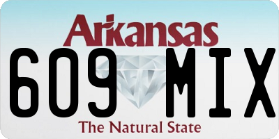 AR license plate 609MIX