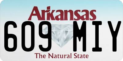 AR license plate 609MIY