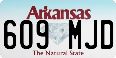 AR license plate 609MJD