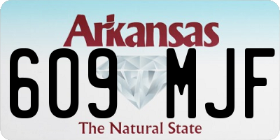 AR license plate 609MJF