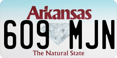 AR license plate 609MJN