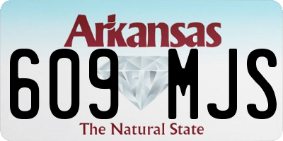 AR license plate 609MJS