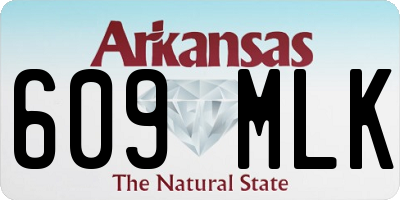 AR license plate 609MLK