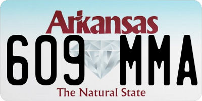AR license plate 609MMA