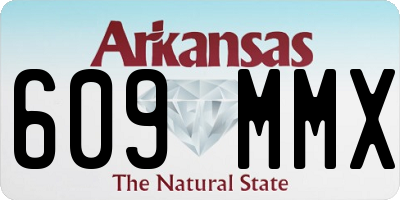 AR license plate 609MMX