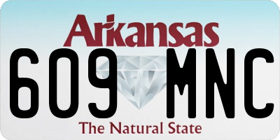 AR license plate 609MNC