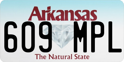 AR license plate 609MPL