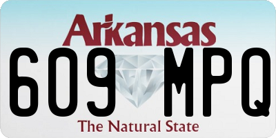 AR license plate 609MPQ