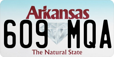 AR license plate 609MQA