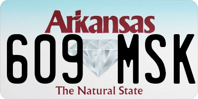 AR license plate 609MSK