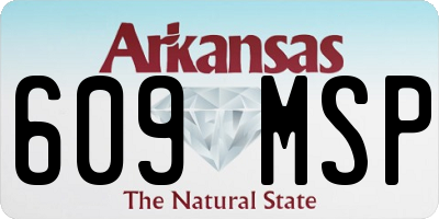 AR license plate 609MSP