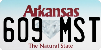 AR license plate 609MST