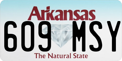 AR license plate 609MSY
