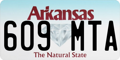 AR license plate 609MTA