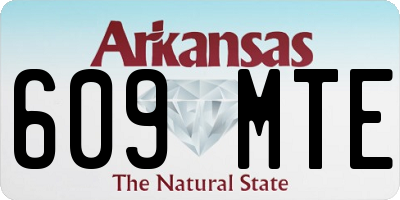 AR license plate 609MTE