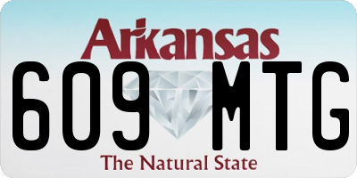 AR license plate 609MTG