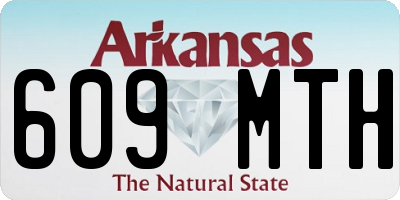 AR license plate 609MTH