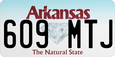 AR license plate 609MTJ