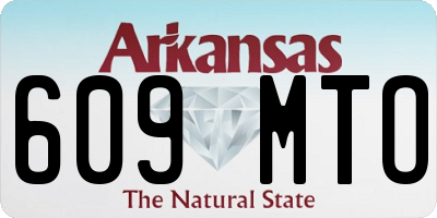 AR license plate 609MTO
