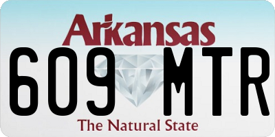AR license plate 609MTR
