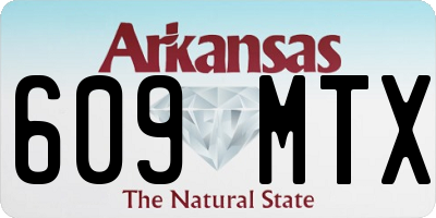AR license plate 609MTX
