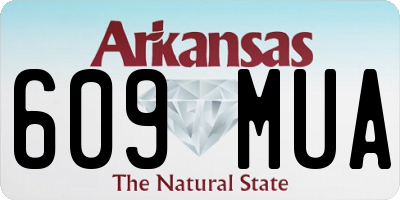 AR license plate 609MUA