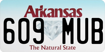AR license plate 609MUB
