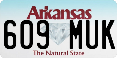 AR license plate 609MUK
