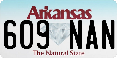 AR license plate 609NAN