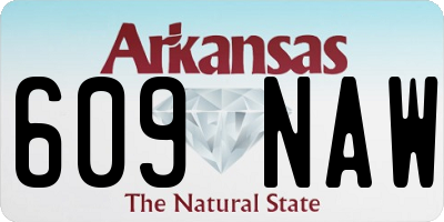 AR license plate 609NAW