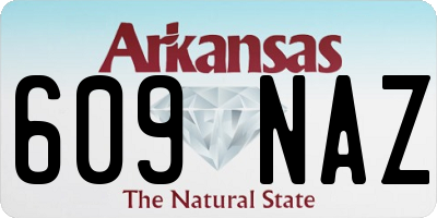 AR license plate 609NAZ