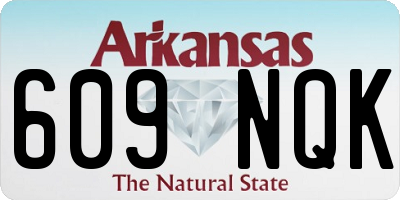 AR license plate 609NQK