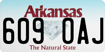 AR license plate 609OAJ