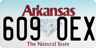 AR license plate 609OEX