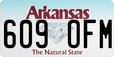 AR license plate 609OFM