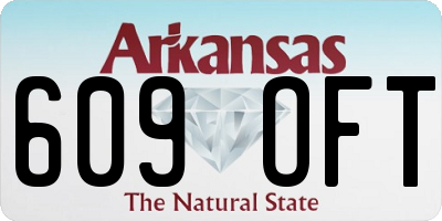 AR license plate 609OFT