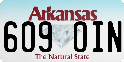 AR license plate 609OIN