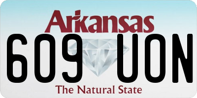 AR license plate 609UON