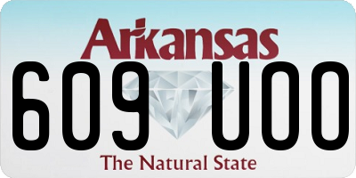 AR license plate 609UOO