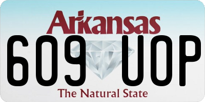 AR license plate 609UOP